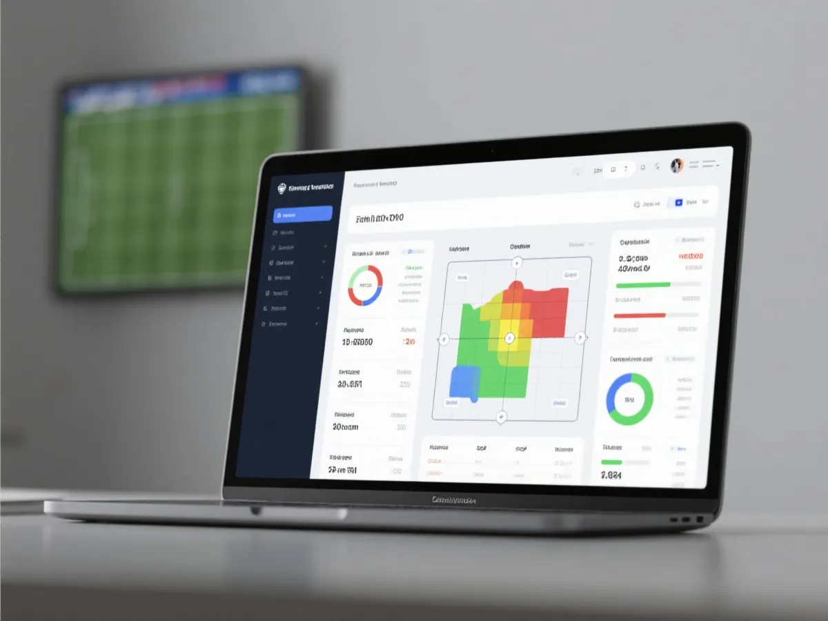 球隊數據與比賽統計分析畫面